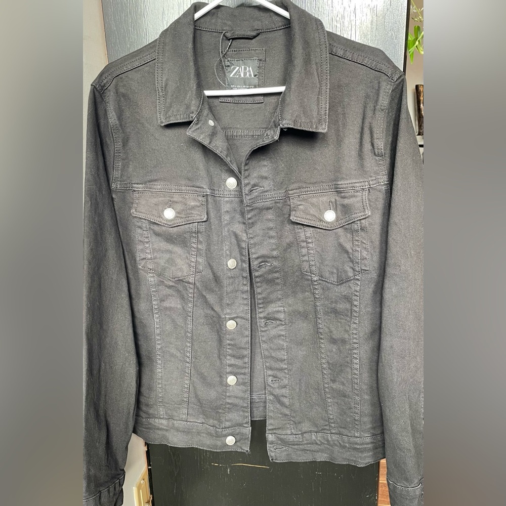 Zara Black Denim Jacket